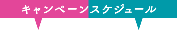 キャンペーンスケジュール